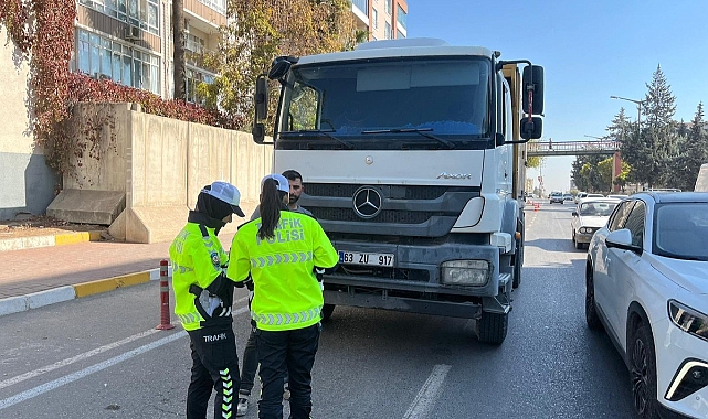 Şanlıurfa’da ağır araçlara sıkı denetim