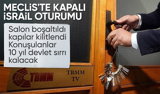 TBMM Genel Kurulu'nda kapalı İsrail oturumuna geçildi