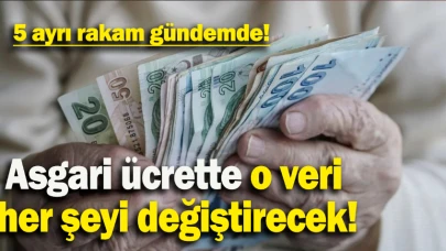 Asgari ücrette o veri her şeyi değiştirecek: 5 ayrı rakam gündemde!