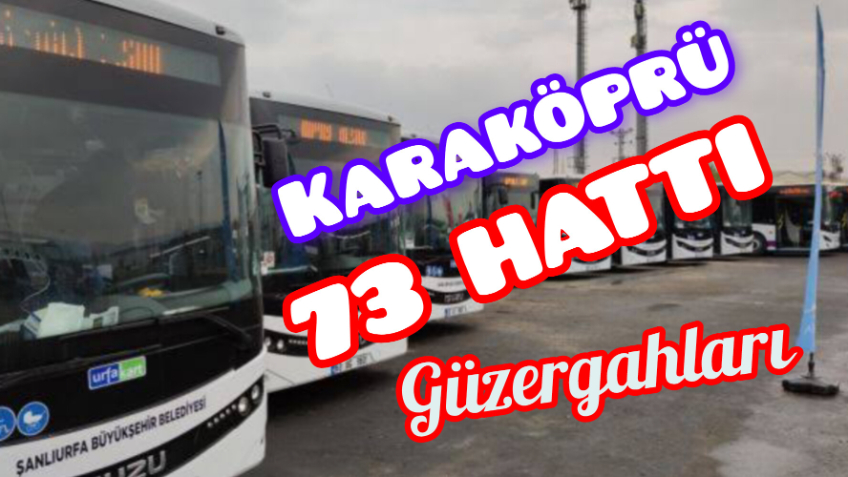 Şanlıurfa’da 73 Karaköprü Hattı: Ulaşımda Hayat Kolaylaştıran Güzergah ve Duraklar