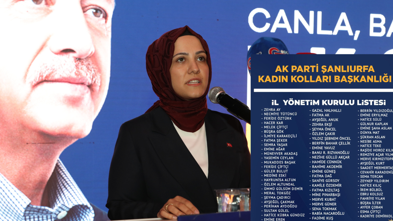 AK Parti Şanlıurfa Kadın Kolları’nda Yeni Dönem: Zehra Ay Başkan Seçildi