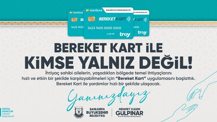 Şanlıurfa Büyükşehir Belediyesi’nden Sosyal Yardımlarda Devrim: ‘Bereket Kart’ Sistemi Başlıyor!