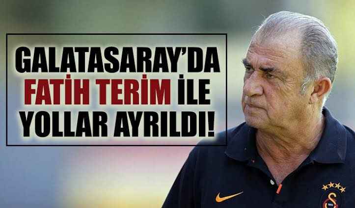 Galatasaray'da Fatih Terim ile yollar ayrıldı