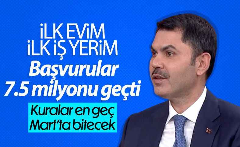 Murat Kurum'dan "İlk Evim, İlk İş Yerim" projesine ilişkin açıklama