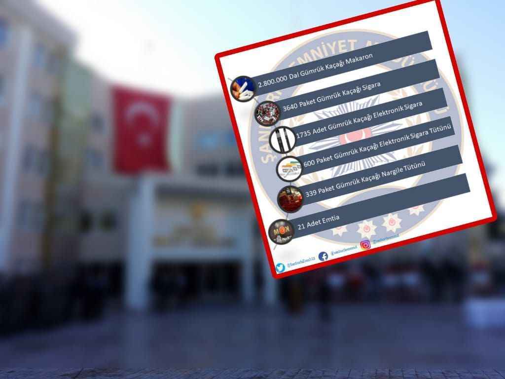 Şanlıurfa'nın bir haftalık kaçakçılık bilançosu