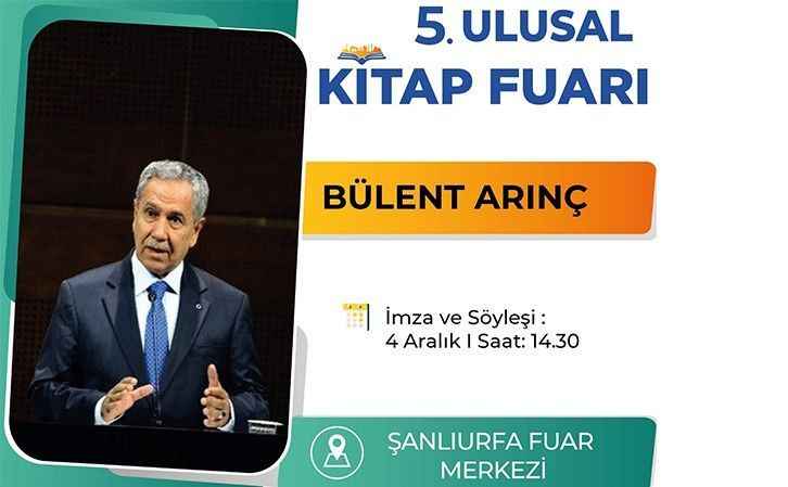 Bülent Arınç’ın yeni kitabı çıktı! Urfa'da ki Fuarda Okurlarıyla..