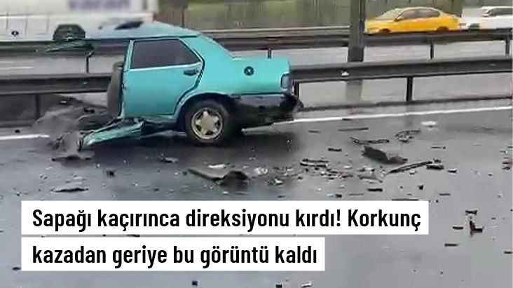 Korkunç Kazada Geriye Bu Görüntü Kaldı