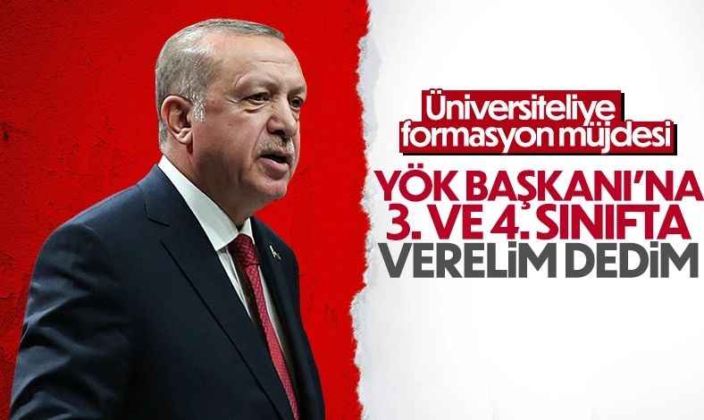 Cumhurbaşkanı Erdoğan'dan Şanlıurfa'dan formasyon müjdesi