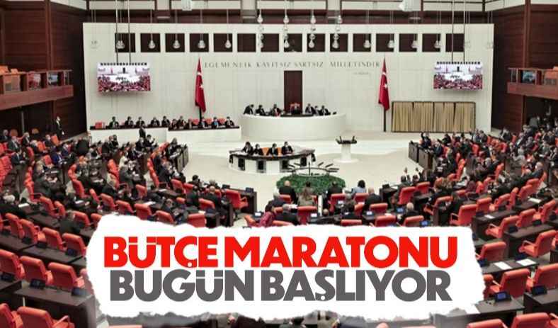 TBMM Genel Kurulu'nun 12 günlük bütçe maratonu bugün başlıyor