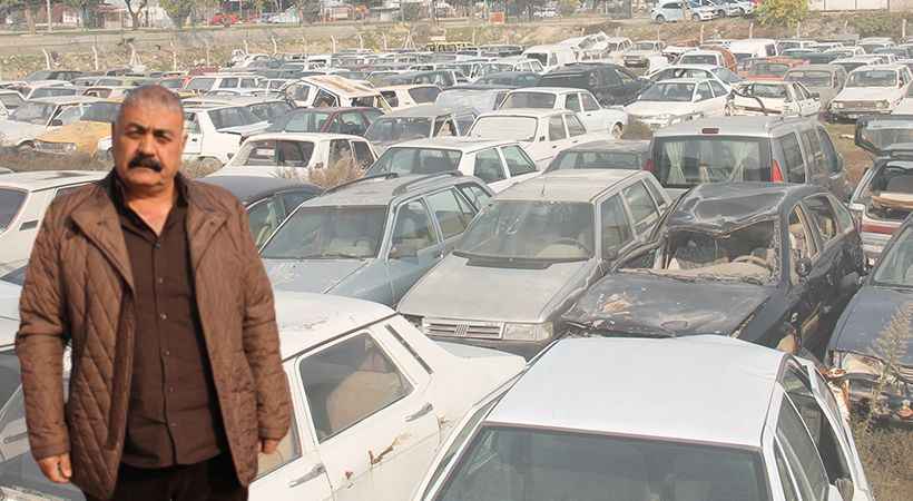 Şanlıurfa'da Otopark değil araç mezarlığı