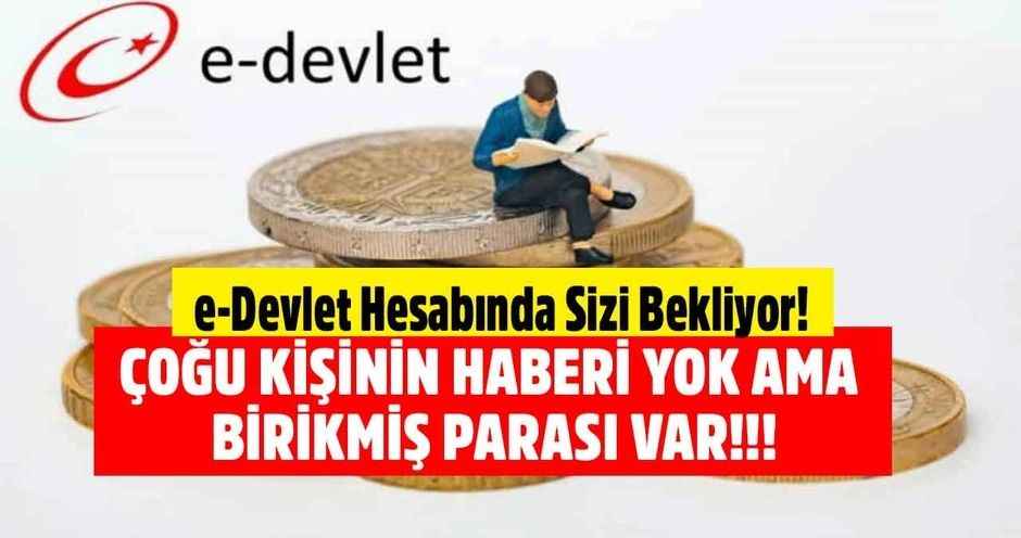 Çoğu kişinin haberi yok ama birikmiş parası var e-Devlet hesabında sizi bekliyor