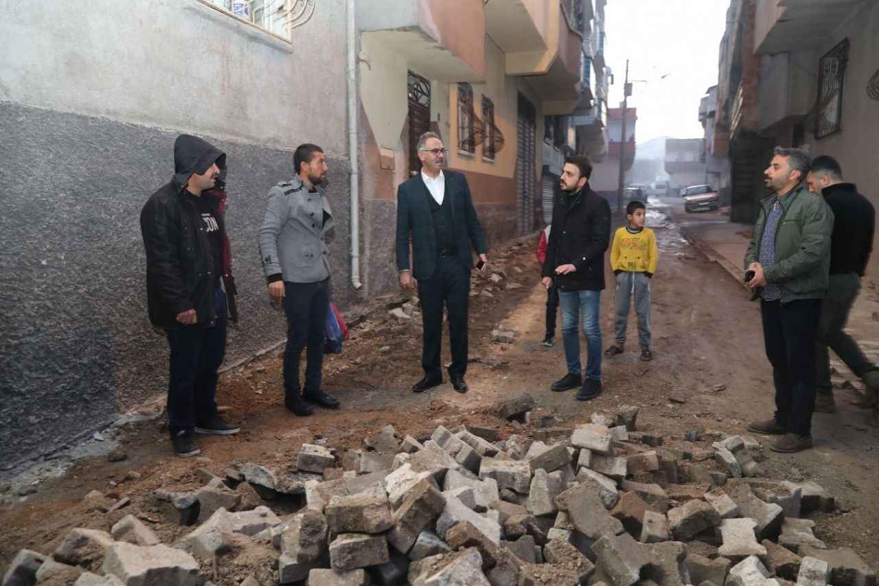 Eyyübiye’de Doğalgaz Ulaştırılan Sokaklar Yeniden Düzenleniyor