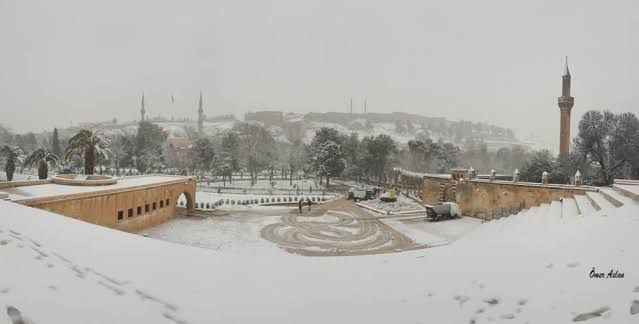 Meteoroloji uyarmıştı, Şanlıurfa'da yoğun kar yağışı başladı