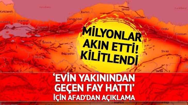 Milyonlarca kişi akın etti kilitlendi: AFAD açıkladı! Evinizin yakınından geçen fay hattı... Herkes Türkiye deprem tehlike haritasını merak ediyordu