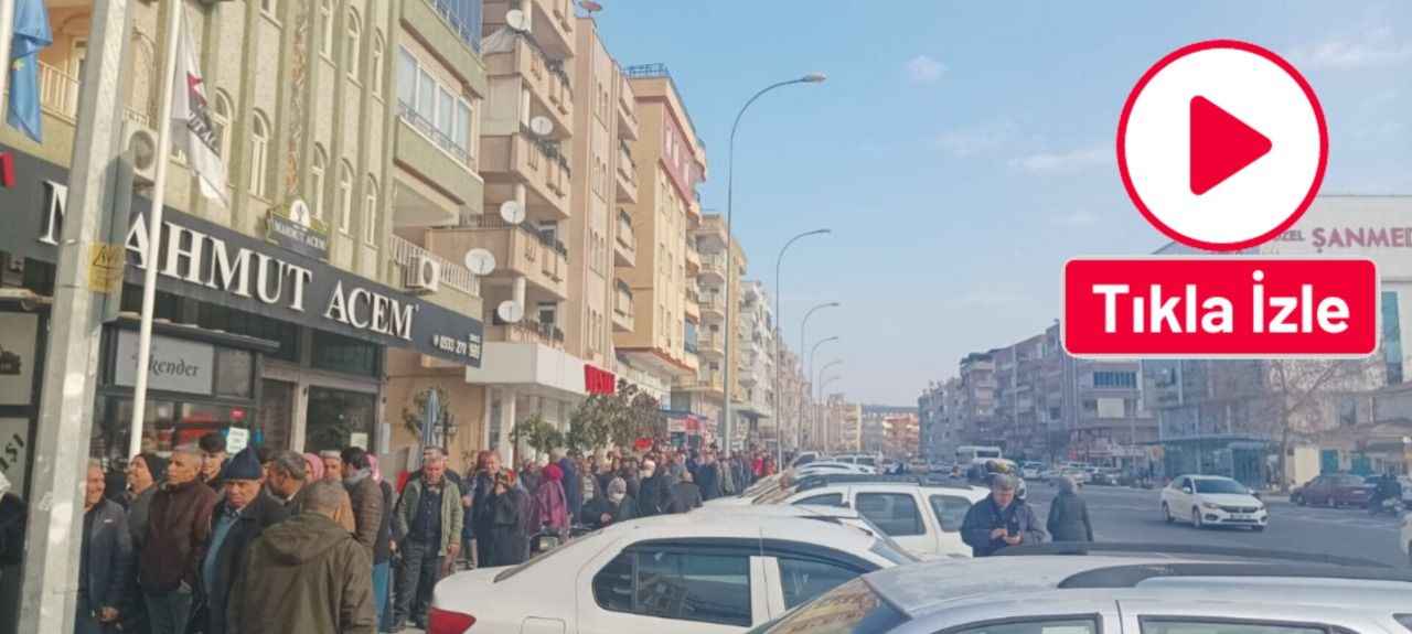 Urfa’da banka önünde 'destek ödemesi' kuyruğu