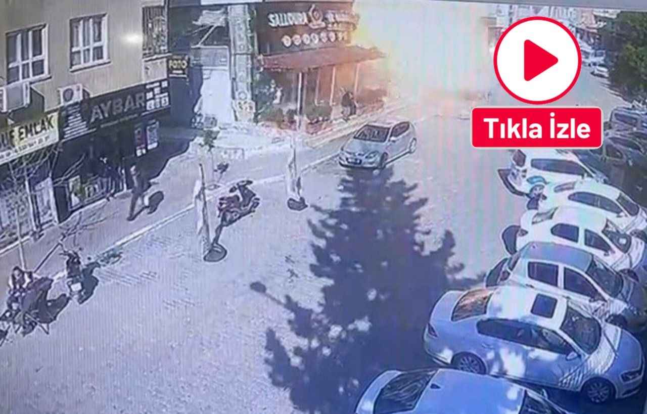 Şanlıurfa’da binada patlama anı kamerada (VİDEO)