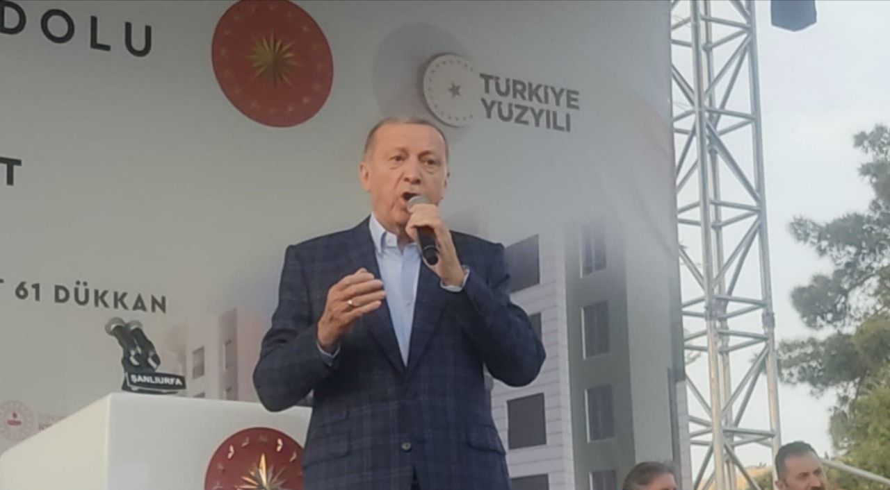 Cumhurbaşkanı Erdoğan Şanlıurfalılara hitap ediyor