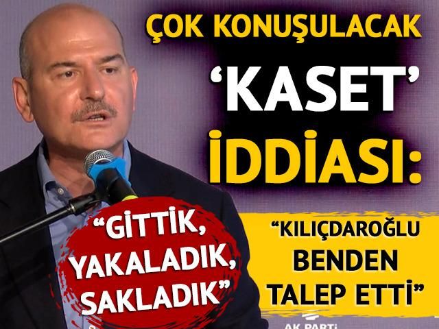 Kılıçdaroğlu'na sert sözlerle yüklendi: Bakan Soylu'dan çok konuşulacak 'kaset' iddiası! "Gittik, yakaladık, sakladık"