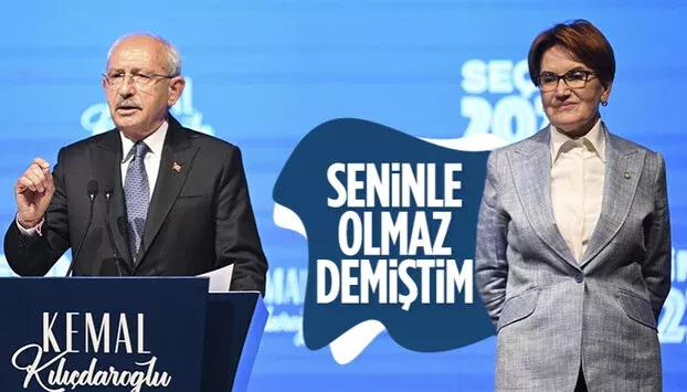 Kılıçdaroğlu konuşurken Meral Akşener'in yüzü düştü