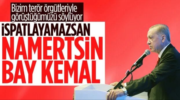 Cumhurbaşkanı Erdoğan'dan, Kılıçdaroğlu'nun 'terör örgütleriyle görüşüyor' iddiasına cevap