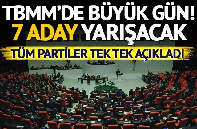 TBMM’de büyük gün geldi! Yeni başkan bugün seçiliyor! İşte tüm adaylar….