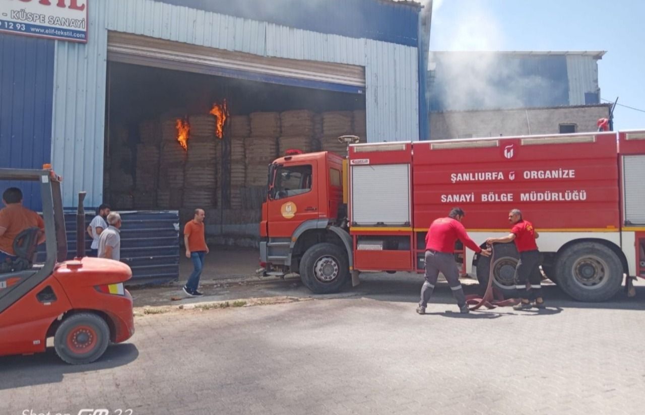 Şanlıurfa OSB’de korkutan yangın