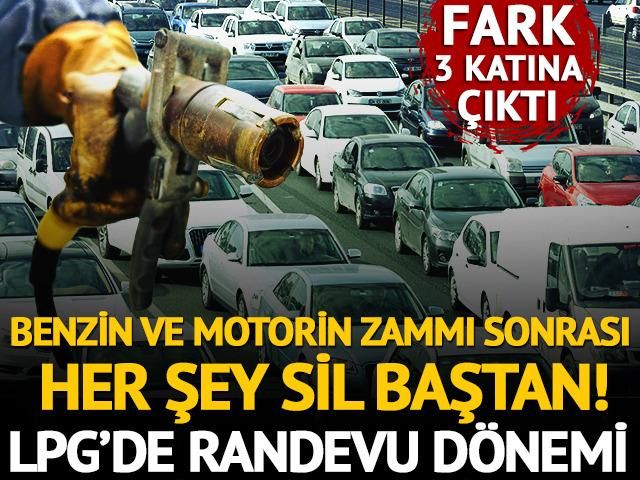 Benzin ve motorin zammı sonrası her şey sil baştan! LPG’de yoğunluk arttı randevu dönemi başladı…