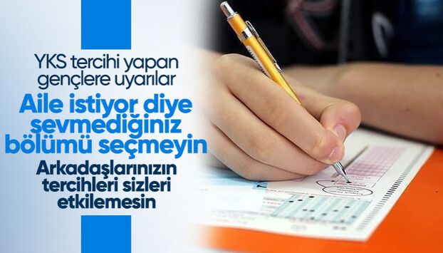 Uzmanlar, YKS tercih sürecinde gençleri uyardı: Sevmediğiniz, istemediğiniz bir bölümü seçmeyin