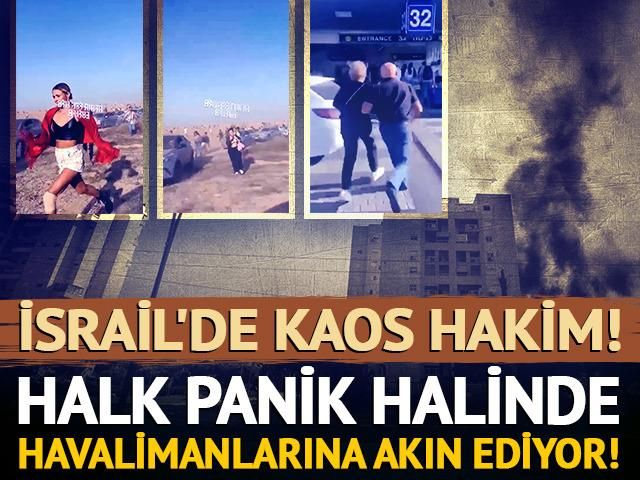 İsrail'de kaos hakim! Tanklar ele geçirildi... Halk panik halinde havalimanlarına akın etti!