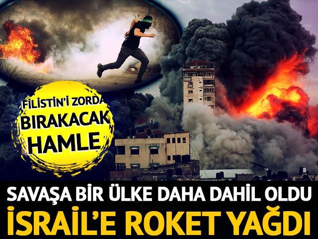 Savaşa bir ülke daha dahil oldu: Lübnan'dan İsrail'e roket yağdı! Filistin'i zorda bırakacak hamle geldi