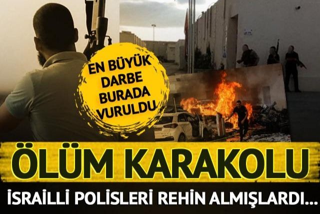 Hamas'ın ölüm karakolu! Çatışmalar 20 saat sürdü, rehin alınan İsrail polisleri öldürüldü