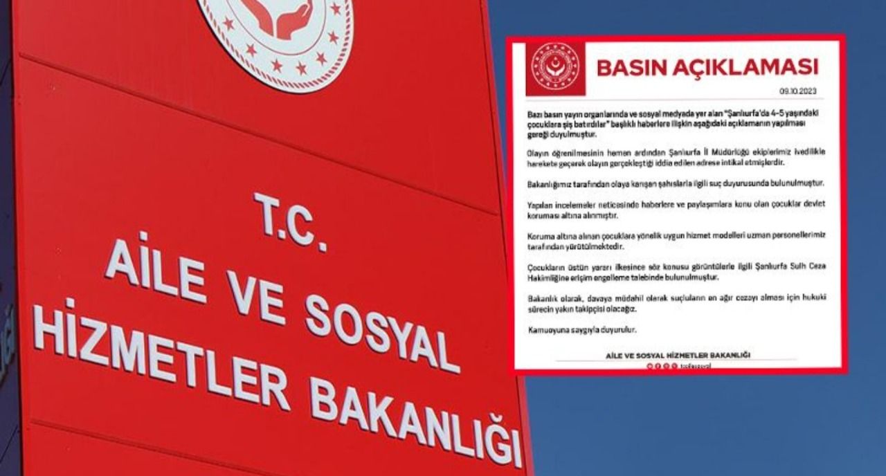 Bakanlıktan Urfa’daki olaya ilişkin flaş açıklama!