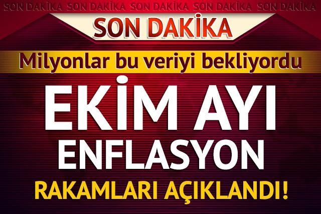 EKİM AYI ENFLASYONU SON DAKİKA: Milyonların beklediği veri TÜİK tarafından açıklandı! Ekim ayı TÜFE verisi belli oldu