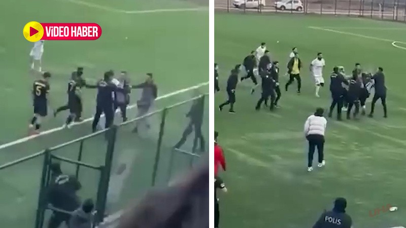 Şanlıurfa’da yeşil saha boks ringine döndü: Futbolcular tekme tokat birbirine girdi!