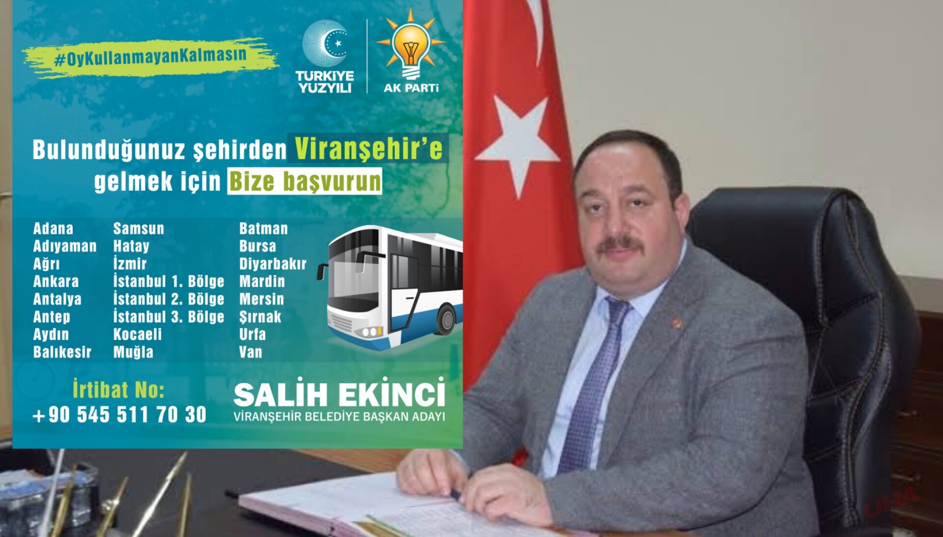 BAŞKAN EKİNCİ: DEMOKRATİK HAKLARINIZI KULLANMAK SİZDEN, ÜCRETSİZ ULAŞIM BİZDEN