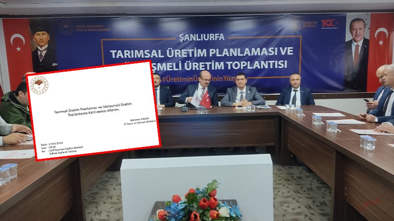 Şanlıurfa'da ‘tarım toplantısı’ skandalı! Önüne gelen basınla dalga geçiyor