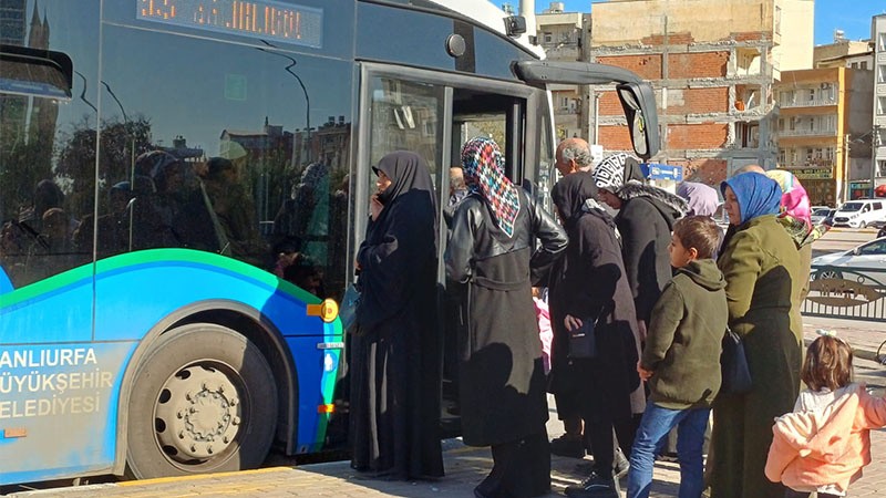 Şanlıurfa'da toplu taşıma ücretsiz oldu