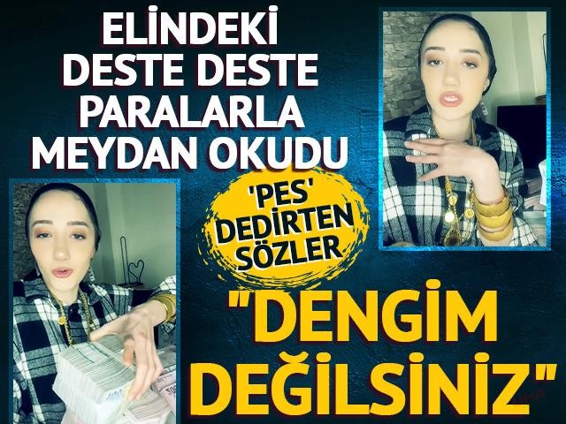 Elindeki deste deste paralarla sosyal medyada meydan okudu! Gündem yaratan sözler: "Dengim değilsiniz"