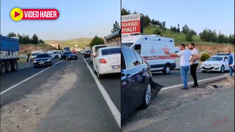 Aynı anda iki kaza! Şanlıurfa-Suruç yolunu kilitledi