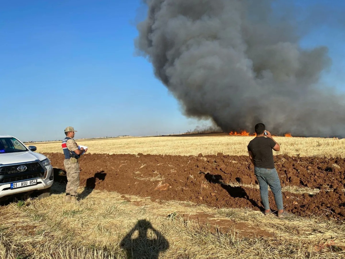 Şanlıurfa'da Anız Yakan 14 Kişi Hakkında Yasal İşlem Yapıldı