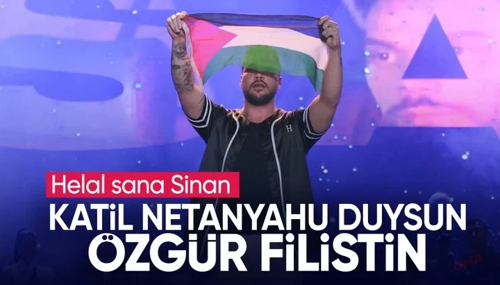 Şanlıurfa'da Sinan Akçıl'ın konserinde 'Özgür Filistin' sesleri: Katil Netanyahu duysun!