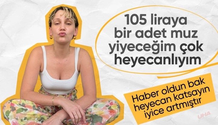 Farah Zeynep Abdullah'ın 105 liralık muz paylaşımı