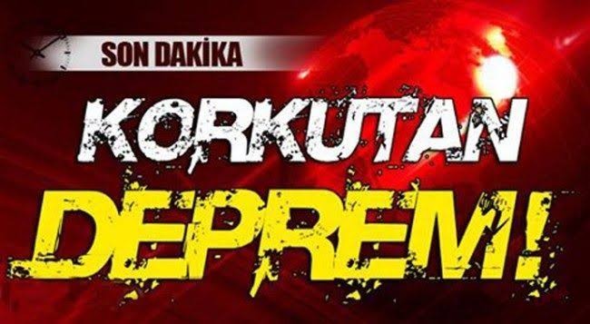 Gece Yarısı Korkutan Deprem