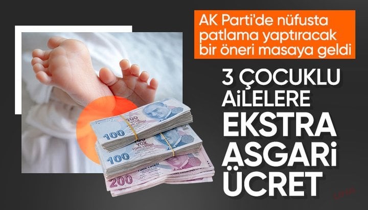 AK Parti'den nüfusu artıracak teklif: Üç çocuğa asgari ücret kadar destek