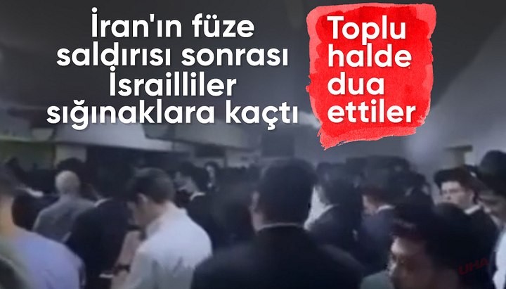 İran İsrail'i vurdu! İsrailliler sığınaklara kaçıp dua etti